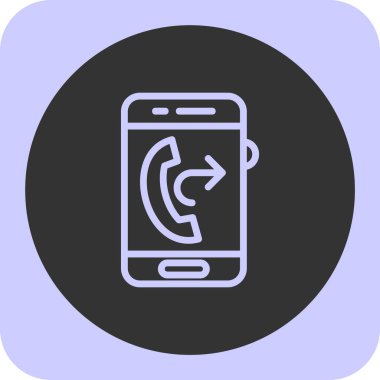 Telefon simgesi vektör illüstrasyonu