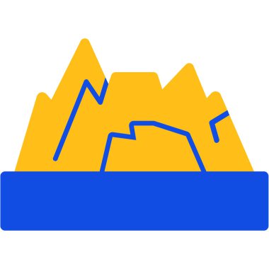 dağ ikonu vektör illüstrasyonu