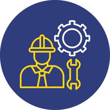 Bir dişli simgesini vektör çizim