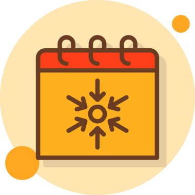 Takvim simgesi vektör illüstrasyonu