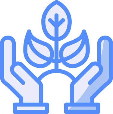 Ekoloji çevre ekolojisi simgesi - dış hat biçimi