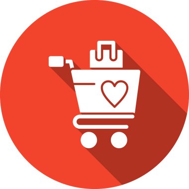 Sepet ikonu vektör illüstrasyonu