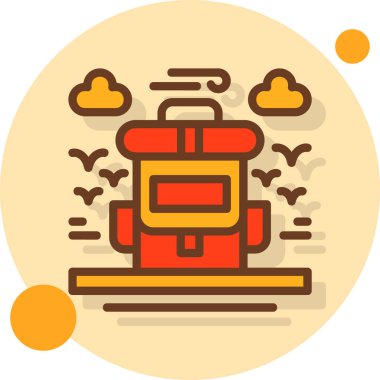 Sıcak içecek sıcak simgesi - taslak biçimi