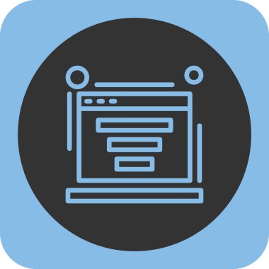 Tarayıcı simgesi soyut arkaplan grubunda izole edildi