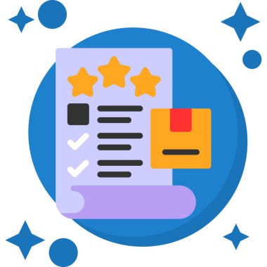 gözden geçirme derecelendirme vektör illüstrasyonu