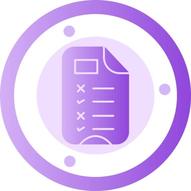 Kontrol listesi simgesi vektör illüstrasyonu