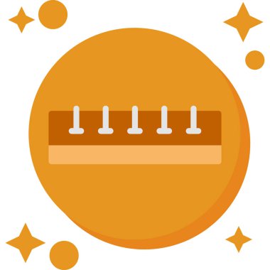 Çikolatalı kek kutsal kişilerin resmi, vektör çizim