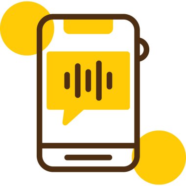 Bir telefon simgesinin vektör illüstrasyonu