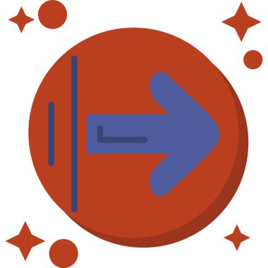 Yol işaretinin vektör simgesi. vektör