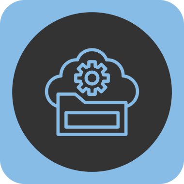 bulut depolama vektörü simgesi