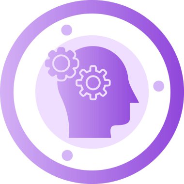 Yaratıcı beyin simge vektör çizim