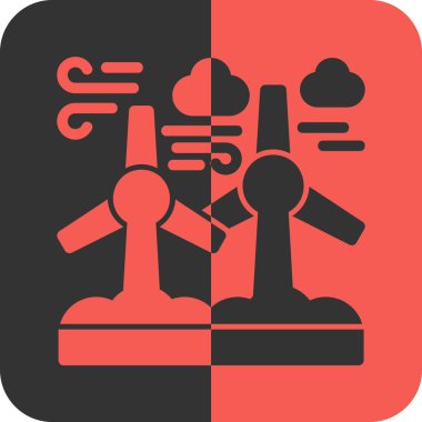 Fabrika simgesi, vektör illüstrasyonu