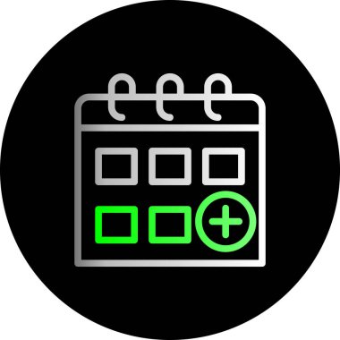 Takvim Vektörü Şekil Simgesi Tasarımı