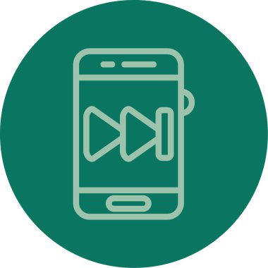 Benzersiz kulaklık vektör çizgisi simgesi