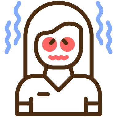 Filedoutline tarzında humma hastalığı ikonu