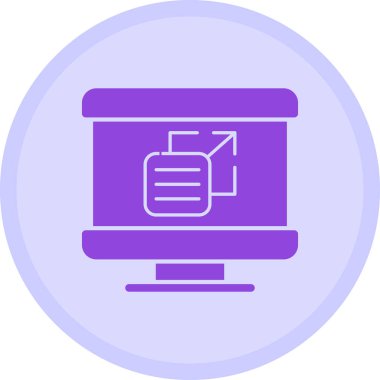 Bilgisayar. Web simgesi basit illüstrasyon