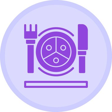 Restoran yemeği. Basit resimleme