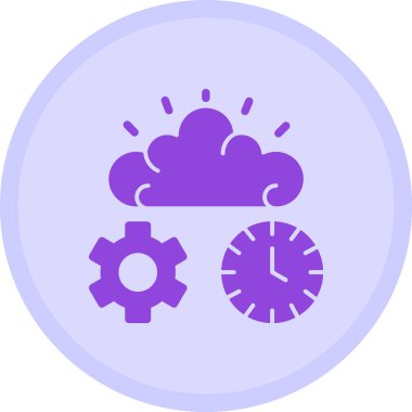 cloud settings. web icon simple design