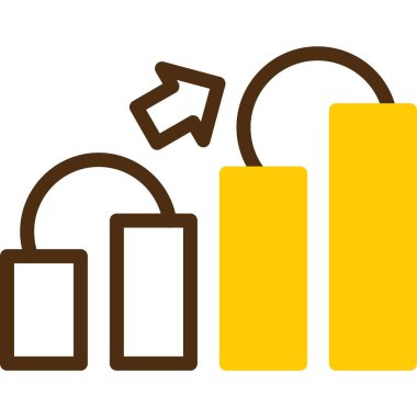 çubuk çizelgesi vektör illüstrasyonu