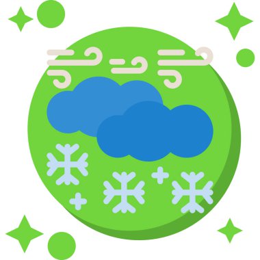 kar simgesi, illüstrasyon, beyaz arkaplan üzerindeki vektör