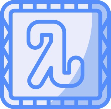 Bir harfin karikatür arkaplanının vektör çizimi