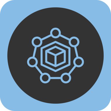 Modern b 'nin vektör illüstrasyonunda ağın eksik simgesi