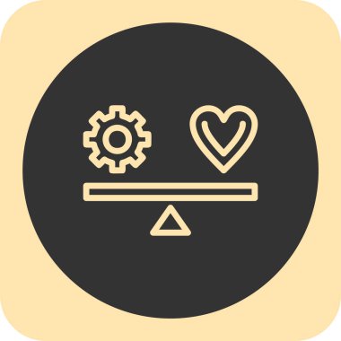 aşk kalp ikonu, illüstrasyon vektörü