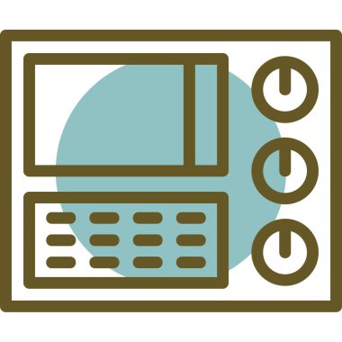 Modern bir simgenin vektör illüstrasyonu