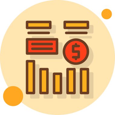 Dolar para birimi finans vektörü illüstrasyonu