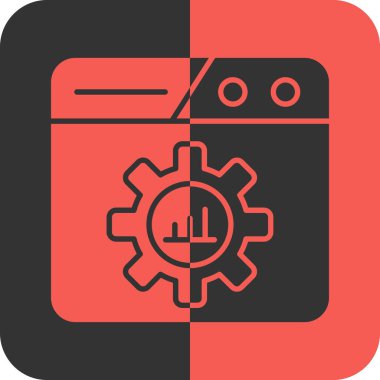 Geliştirme için web tasarım vektörü simgesi