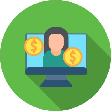 bank çevrimiçi vektör simgesi