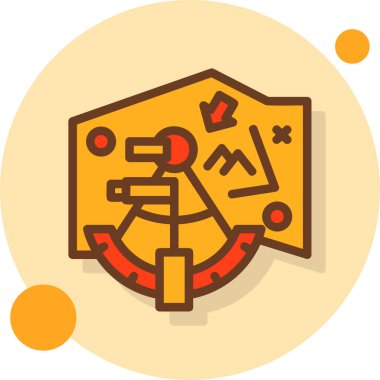 Modern b 'nin vektör çizimi harita gezinme simgesinden yoksundur