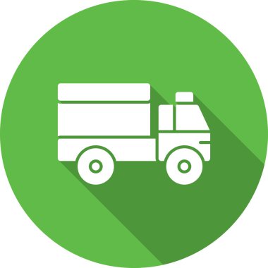 Kamyon. Web simgesi basit illüstrasyon