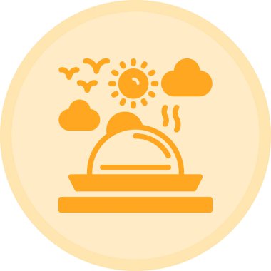 Basit vektör simgesi, ekmeğin çizimi