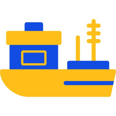 Tekne ikonu. Vektör illüstrasyonu