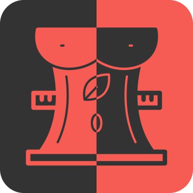 Kahve makinesi simgesi, vektör illüstrasyonu