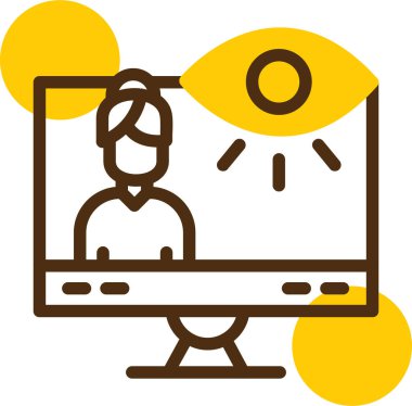 Video konferansı. Basit resimleme