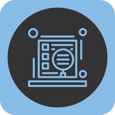 seo modern simgesinin vektör illüstrasyonu