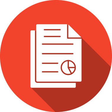 Belge. Web simgesi basit illüstrasyon