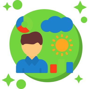 Küresel iş vektör simgesi