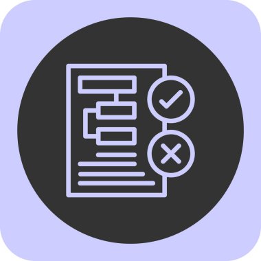 Belge. Web simgesi basit illüstrasyon