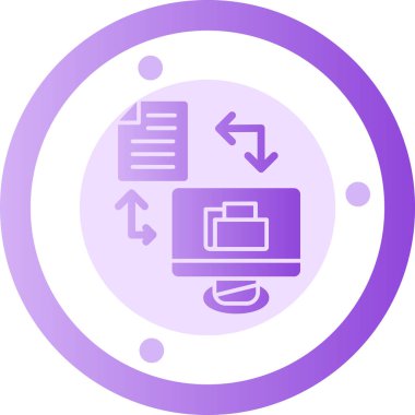 Dosya. Web simgesi basit illüstrasyon