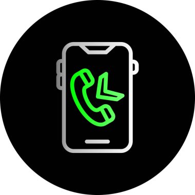 Vektör telefon simgesi illüstrasyonu