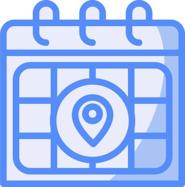 Takvim simgesi vektör illüstrasyonu