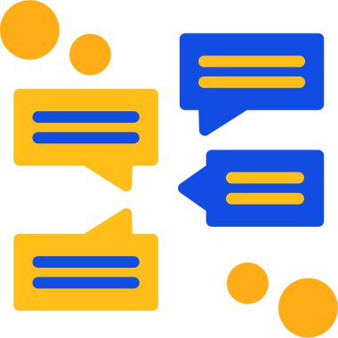 Konuş. Web simgesi basit illüstrasyon