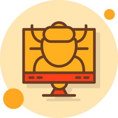 Bir simgenin vektör illüstrasyonu