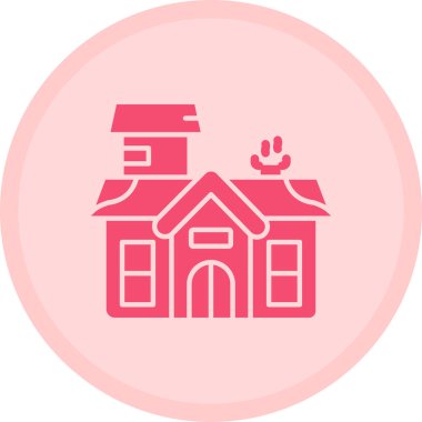 Ev. Web simgesi basit illüstrasyon