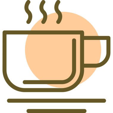 Kahve fincanı. Basit tasarım