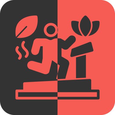 Tek izole edilmiş simgenin vektör illüstrasyonu