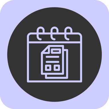 vektör Takvimi Simgesi illüstrasyonu